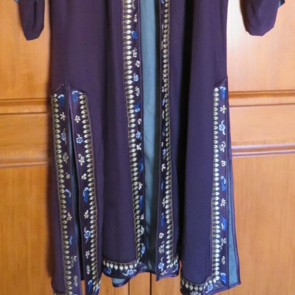 Soft Surroundings Purple Silk Kimono M - Picture 2 of 6